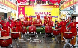 Thông báo mở lễ hội truyền thống đền Hai Bà Trưng, phường Đề Thám, thành phố Thái Bình năm 2024