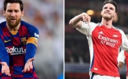 Một tay hạ Real, Declan Rice được xếp trên cơ Messi