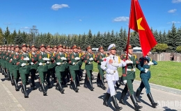 Nỗ lực luyện tập để tham gia duyệt binh trên Quảng trường Đỏ