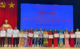 Thái Thụy: Tuyên dương tập thể, giáo viên và học sinh đạt thành tích cao năm học 2024-2025