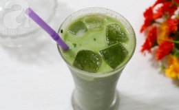 Giải nhiệt với latte trà xanh đá