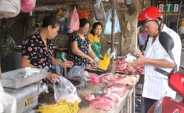 Toàn tỉnh tiêu thụ hơn 343.000kg thịt lợn