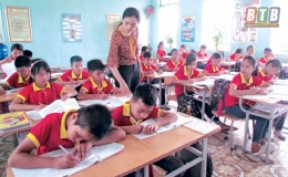 Trường Tiểu học Hòa Bình thi đua dạy tốt, học tốt
