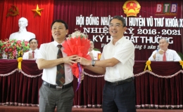 HĐND huyện Vũ Thư: Họp bất thường kiện toàn chức danh Chủ tịch UBND huyện