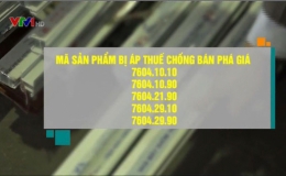 Áp thuế chống bán phá giá tạm thời nhôm Trung Quốc