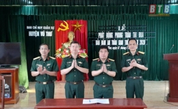 Ban Chỉ huy Quân sự huyện Vũ Thư: Phát động phong trào thi đua bảo đảm trật tự an toàn giao thông năm 2020