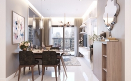 Căn hộ 2 phòng ngủ hiện đại, dành cho gia đình trẻ