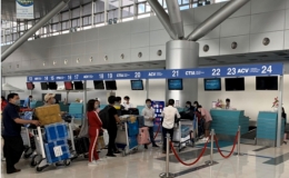 Sân bay Nội Bài bổ sung 21 quầy thủ tục hàng không từ ngày 18/5