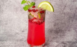 Pha mojito lựu mát lạnh ngày hè