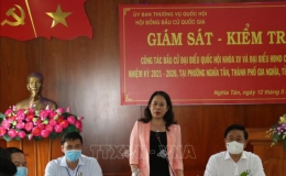 Phó Chủ tịch nước kiểm tra công tác bầu cử tại Đắk Nông