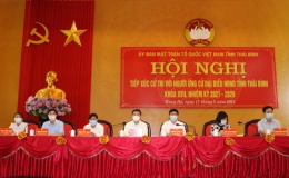 Tiếp xúc cử tri với các ứng cử viên đại biểu HĐND tỉnh khóa XVII nhiệm kỳ 2021 - 2026 tại các địa phương trong tỉnh