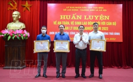 85 doanh nghiệp được huấn luyện về công tác an toàn, vệ sinh lao động