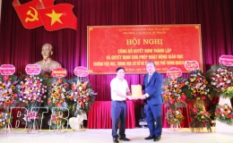 Công bố quyết định thành lập và cho phép hoạt động giáo dục Trường TH, THCS và THPT Quách Đình Bảo