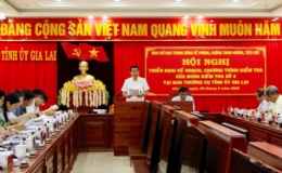 Kiểm tra công tác phòng, chống tham nhũng, tiêu cực tại Gia Lai