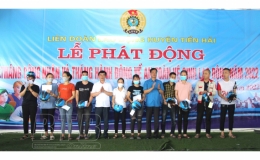 LĐLĐ huyện Tiền Hải: Phát động tháng công nhân, tháng hành động về an toàn vệ sinh lao động