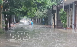 Tin mưa lớn, cảnh báo lốc, sét và gió giật mạnh tại Thái Bình