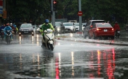 Từ đêm 14/5, không khí lạnh sẽ gây mưa lớn ở Bắc Bộ