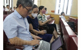 Vũ Thư: Tập huấn bổ sung kỹ năng sử dụng phần mềm Sổ tay đảng viên điện tử