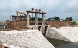 Công trình cống Mang (Quỳnh Phụ) đã cơ bản hoàn thành