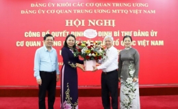 Đồng chí Nguyễn Thị Thu Hà được chỉ định là Bí thư Đảng ủy Cơ quan Trung ương Mặt trận Tổ quốc Việt Nam
