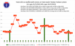 Ngày 26/5, số ca mắc Covid-19 mới giảm còn 1.043