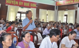 Phó Chủ tịch Quốc hội Nguyễn Đức Hải tiếp xúc cử tri tại Quảng Nam