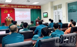 Thành lập Trung đội tự vệ súng máy phòng không 12,7mm Công ty Nhiệt điện Thái Bình.