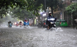 Tin dự báo mưa dông và mưa lớn cục bộ, lốc, sét, gió giật mạnh tại Thái Bình