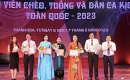 Trao giải thưởng cho các tài năng diễn viên chèo, tuồng, dân ca kịch