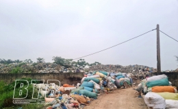 Vũ Tiến: Ô nhiễm môi trường từ khu xử lý rác thải sinh hoạt