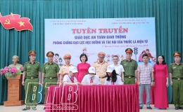 Thành phố Thái Bình: Hơn 1.200 học sinh được tuyên truyền, giáo dục pháp luật về an toàn giao thông