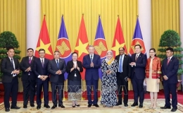 Chủ tịch nước Tô Lâm tiếp Đại sứ, Đại biện các nước ASEAN và Timor-Leste đến chào, chúc mừng