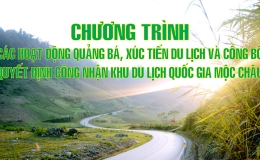 Chương trình các hoạt động quảng bá, xúc tiến du lịch và công bố quyết định công nhận Khu du lịch quốc gia Mộc Châu