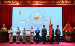 Cục Gìn giữ hòa bình Việt Nam đón nhận Huân chương Bảo vệ Tổ quốc hạng Ba