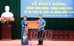 Đông Hưng: Khen thưởng, trao quà cho 184 đoàn viên công đoàn