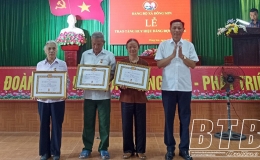 Đông Hưng: Trao Huy hiệu Đảng cho 320 đảng viên