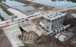 Gấp rút hoàn thành trạm bơm chống ngập Mai Diêm
