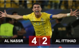 Kết quả bàn thắng AI Nassr và AI Ittihad: 4-2 (Vòng 34 Saudi Pro League 2023/24)