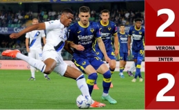 Kết quả bàn thắng Verona và Inter: 2-2 (Vòng 38 Serie A 2023/24)