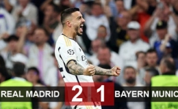 Kết quả Real Madrid và Bayern: 2-1 ( Bán kết lượt về Champions League 2023/24)