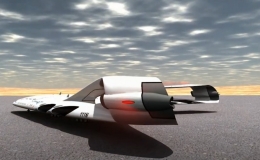 Mẫu máy bay hydro siêu thanh hình tam giác tốc độ 1.850 km/h