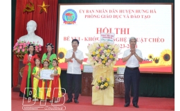 Phòng Giáo dục và Đào tạo huyện Hưng Hà: Tổ chức Hội thi "Bé vui - khỏe với nghệ thuật chèo" năm học 2023 - 2024