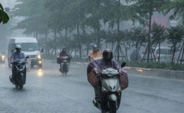 Tin mưa dông và cảnh báo mưa lớn tại Thái Bình