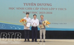Tuyên dương học sinh giỏi lớp 9 cấp tỉnh năm học 2023-2024