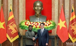 Chủ tịch nước Lương Cường hội đàm Tổng thống Sri Lanka Anura Kumara Dissanayaka