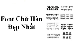 Congngheaz.com chia sẽ Font tiếng Hàn miễn phí cho cộng đồng thiết kế