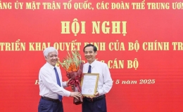 Đồng chí Nguyễn Thái Học giữ chức Phó Bí thư Đảng ủy Mặt trận Tổ quốc, các đoàn thể Trung ương