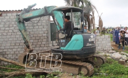 Hưng Hà: Cưỡng chế 8 hộ vi phạm xây dựng trái phép trên đất nông nghiệp