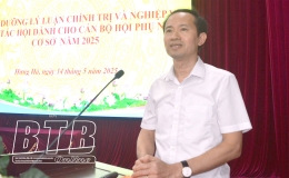 Hưng Hà: Gần 300 cán bộ hội phụ nữ cơ sở được bồi dưỡng lý luận chính trị và nghiệp vụ công tác hội năm 2025