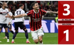 Kết quả bàn thắng AC Milan vs Bologna: 3-1 (Vòng 36 Serie A 2024/25)